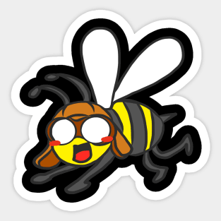 Bumblebee for fat Funny gift bee love for animals Sticker